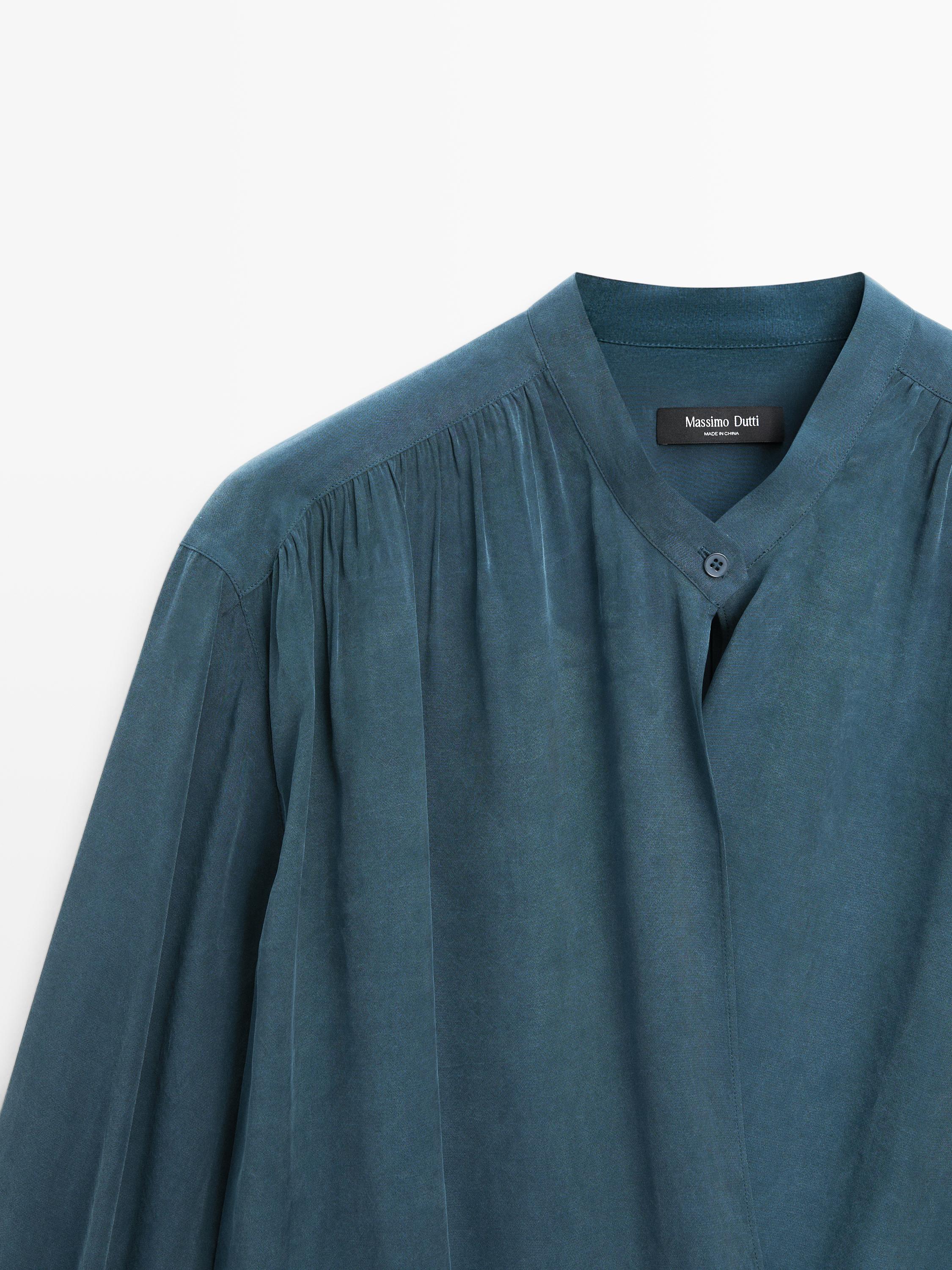 Blouse fluide cache-cœur